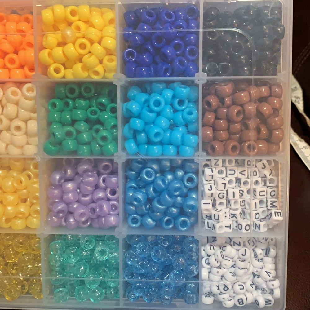 Rainbow Beads & Letters w Organizer! - Picture 3 of 5
